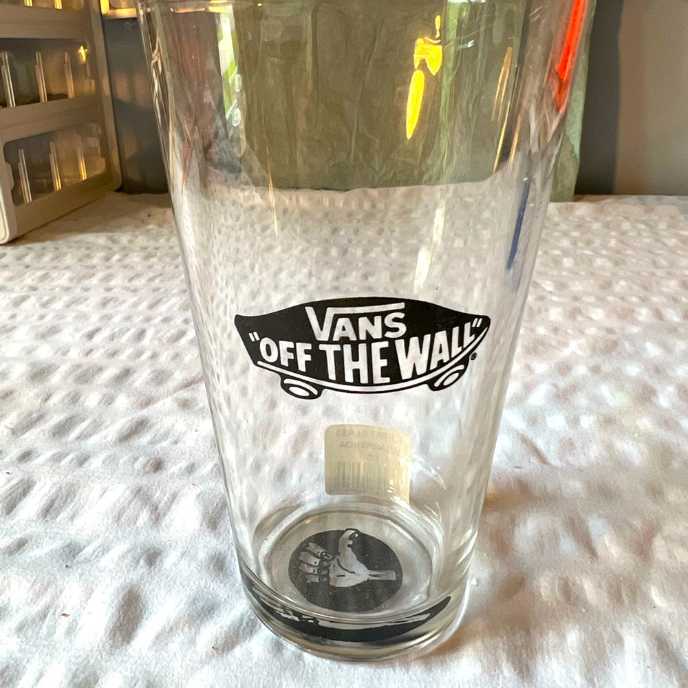 Vans off-the-wall pint glass brand new dimensions are in the pictures